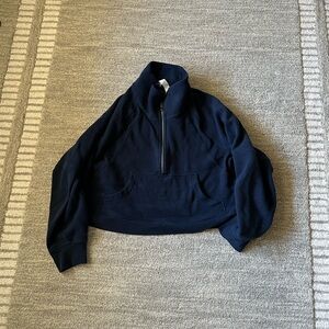 Lululemon oversized scuba true Navy Half-Zip